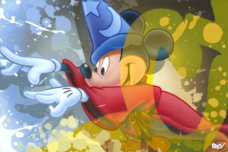 Mickey Mouse Art Mickey Mouse Art Mickey Sorcerer 